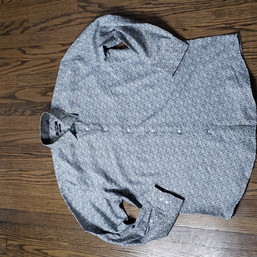 Nine West Slim Fit Floral Dress Shirt